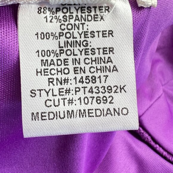 Privy Corset Style Mesh Crop Top Purple Sheer Sleeve Medium NWT - Picture 9 of 12